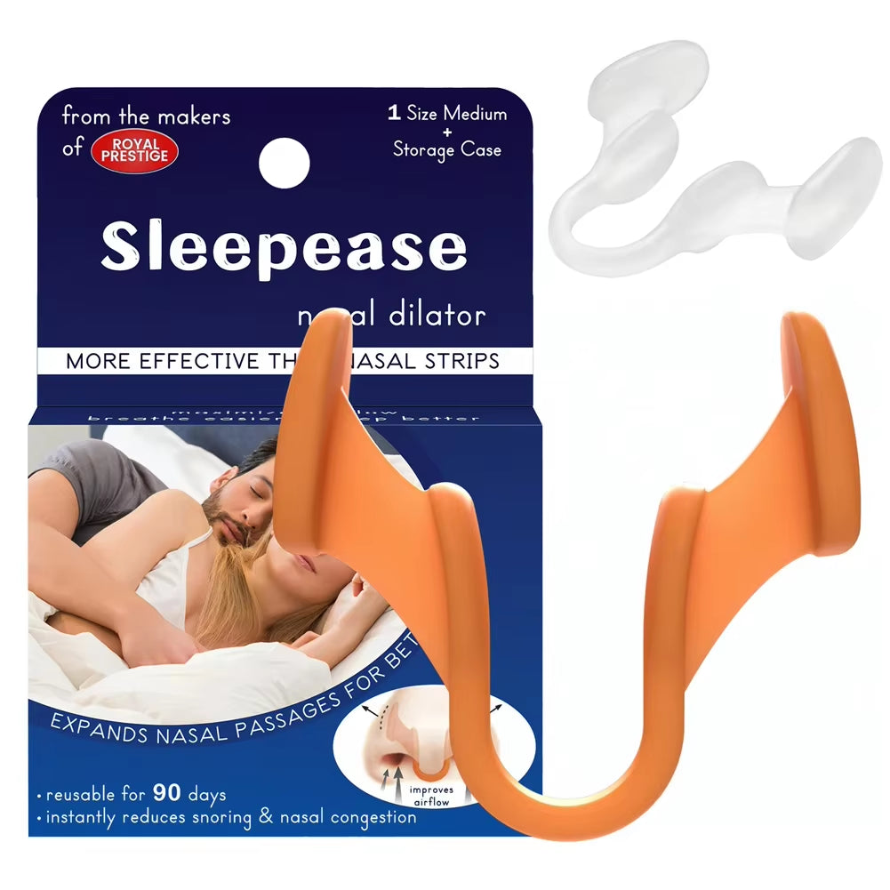 Silicone Nose Clip - Stop Snoring Aid for Better Sleep & Easy Breathing