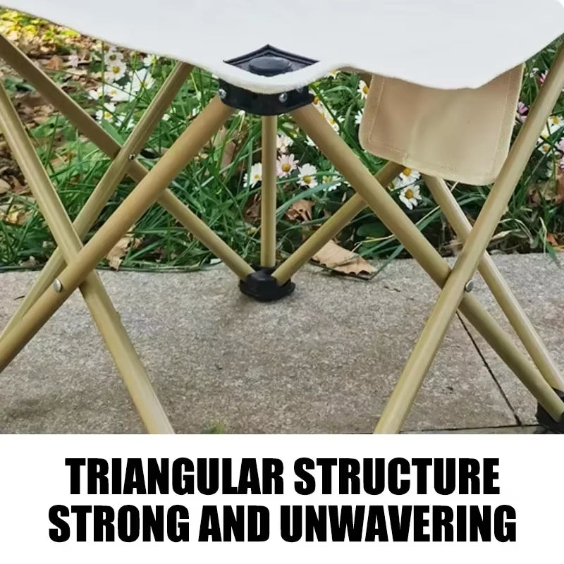 Outdoor Portable Folding Chair with Storage Bag - Lightweight and Durable Camping Chair for Enhanced Comfort and Convenience