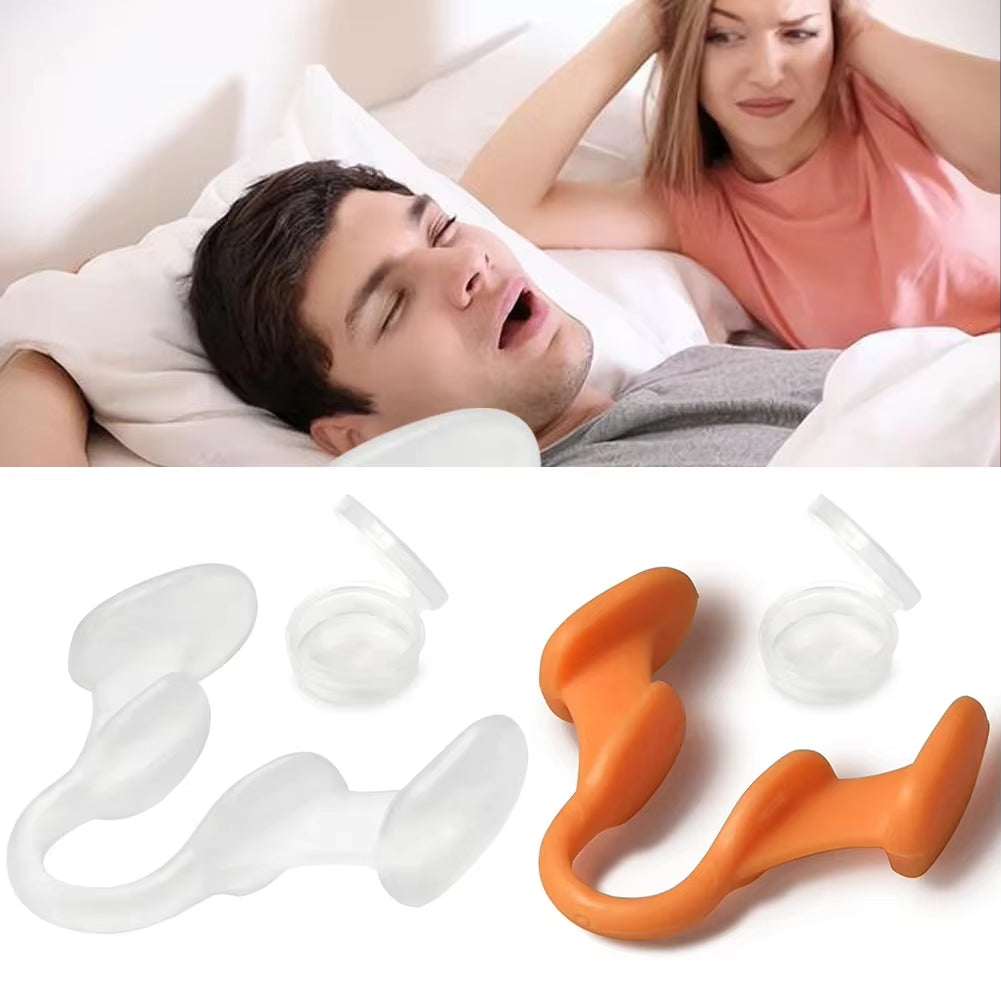 Silicone Nose Clip - Stop Snoring Aid for Better Sleep & Easy Breathing