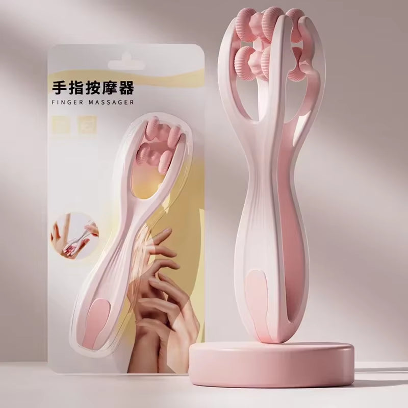 Rejuvenate Your Fingers: Portable Dual-Row Roller Massager for Fatigue Relief & Enhanced Blood Circulation