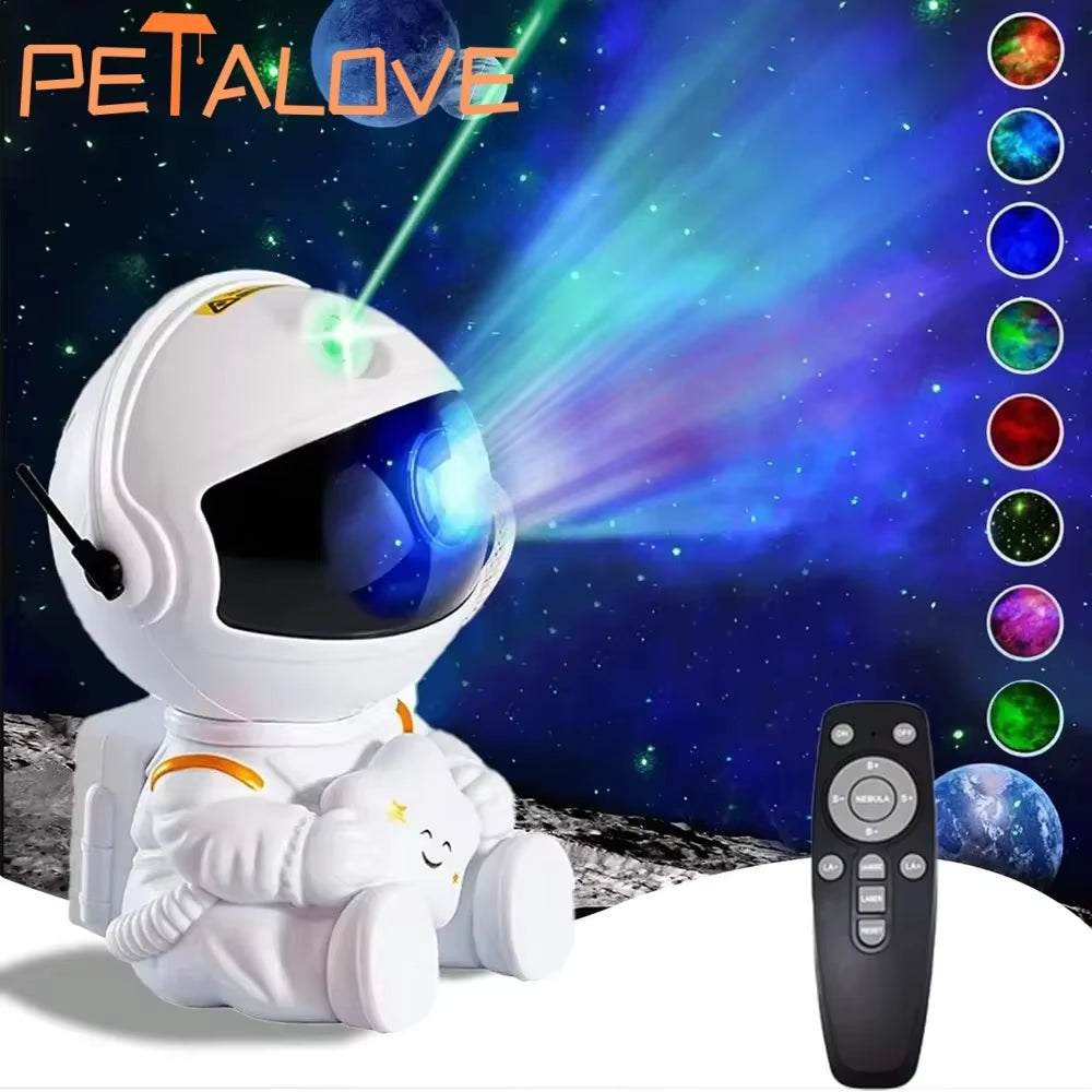 Transform Your Room with the Astronaut Star Projector - Magical Galaxy Night Light for Kids & Home Decor