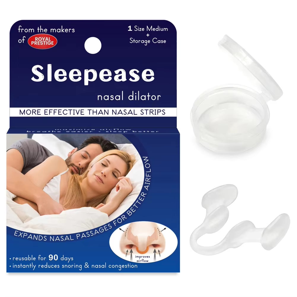 Silicone Nose Clip - Stop Snoring Aid for Better Sleep & Easy Breathing