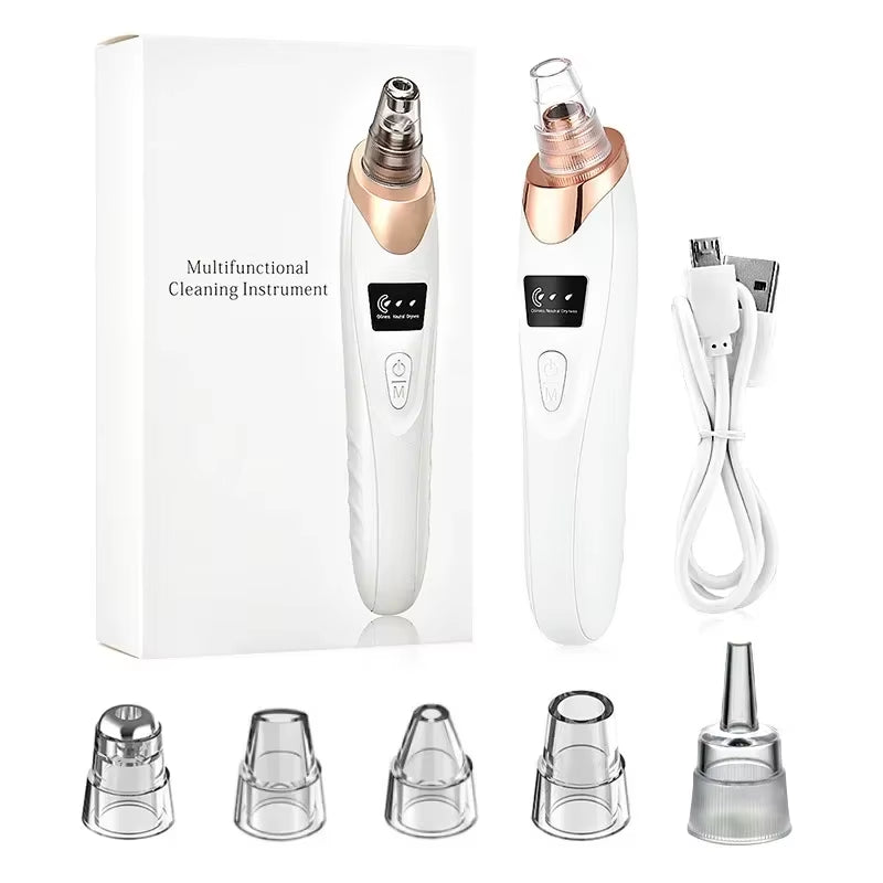 Ultimate Electric Blackhead Remover - Boost Your Skin's Glow with Powerful Suction and Exfoliation!