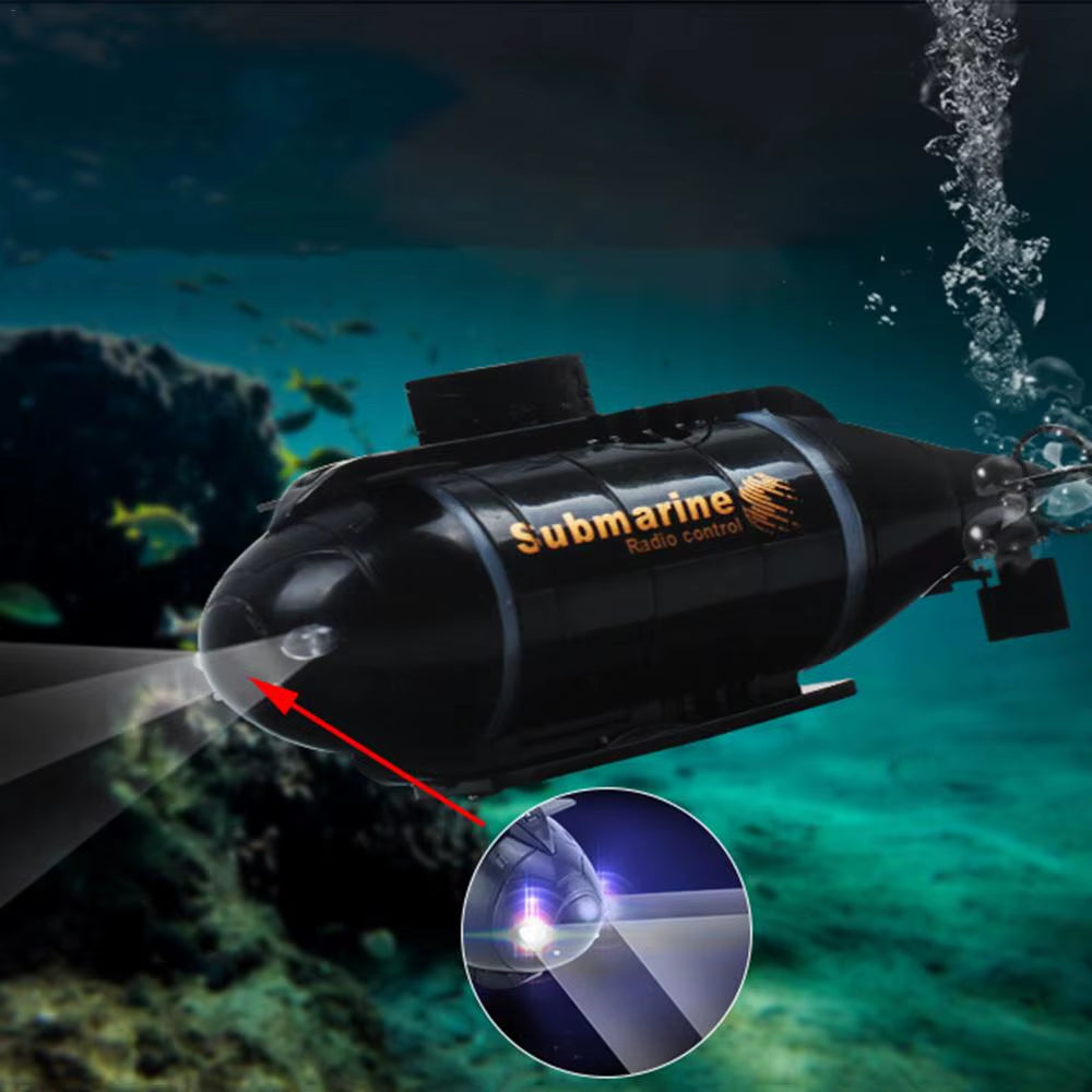 Mini RC Submarine Electric Speed Boat Remote Control Drone Pigboat Simulation Diving Model High Speed Race Gift Toy Kids Child