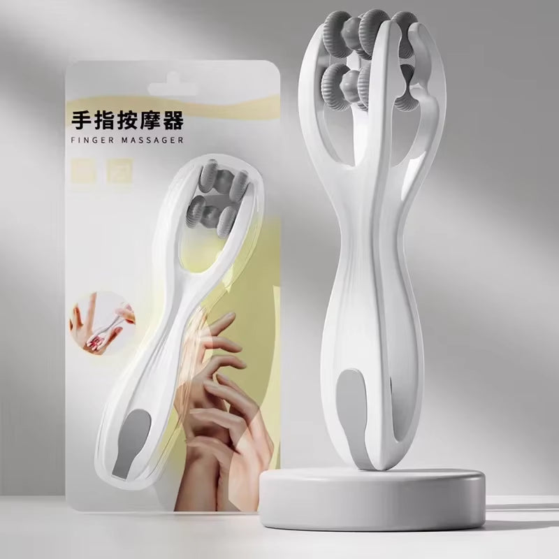 Rejuvenate Your Fingers: Portable Dual-Row Roller Massager for Fatigue Relief & Enhanced Blood Circulation