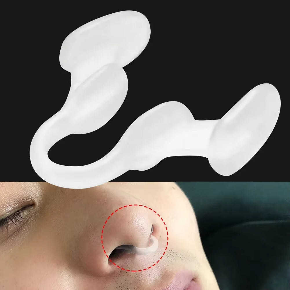 Silicone Nose Clip - Stop Snoring Aid for Better Sleep & Easy Breathing