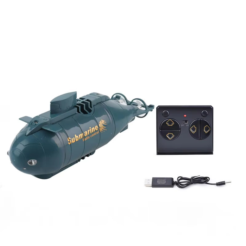 Mini RC Submarine Electric Speed Boat Remote Control Drone Pigboat Simulation Diving Model High Speed Race Gift Toy Kids Child