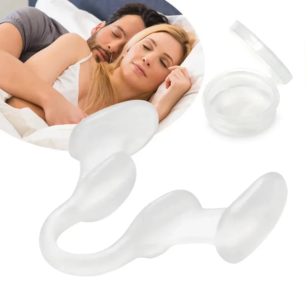 Silicone Nose Clip - Stop Snoring Aid for Better Sleep & Easy Breathing