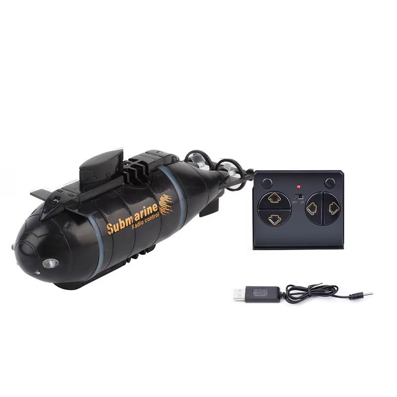 Mini RC Submarine Electric Speed Boat Remote Control Drone Pigboat Simulation Diving Model High Speed Race Gift Toy Kids Child