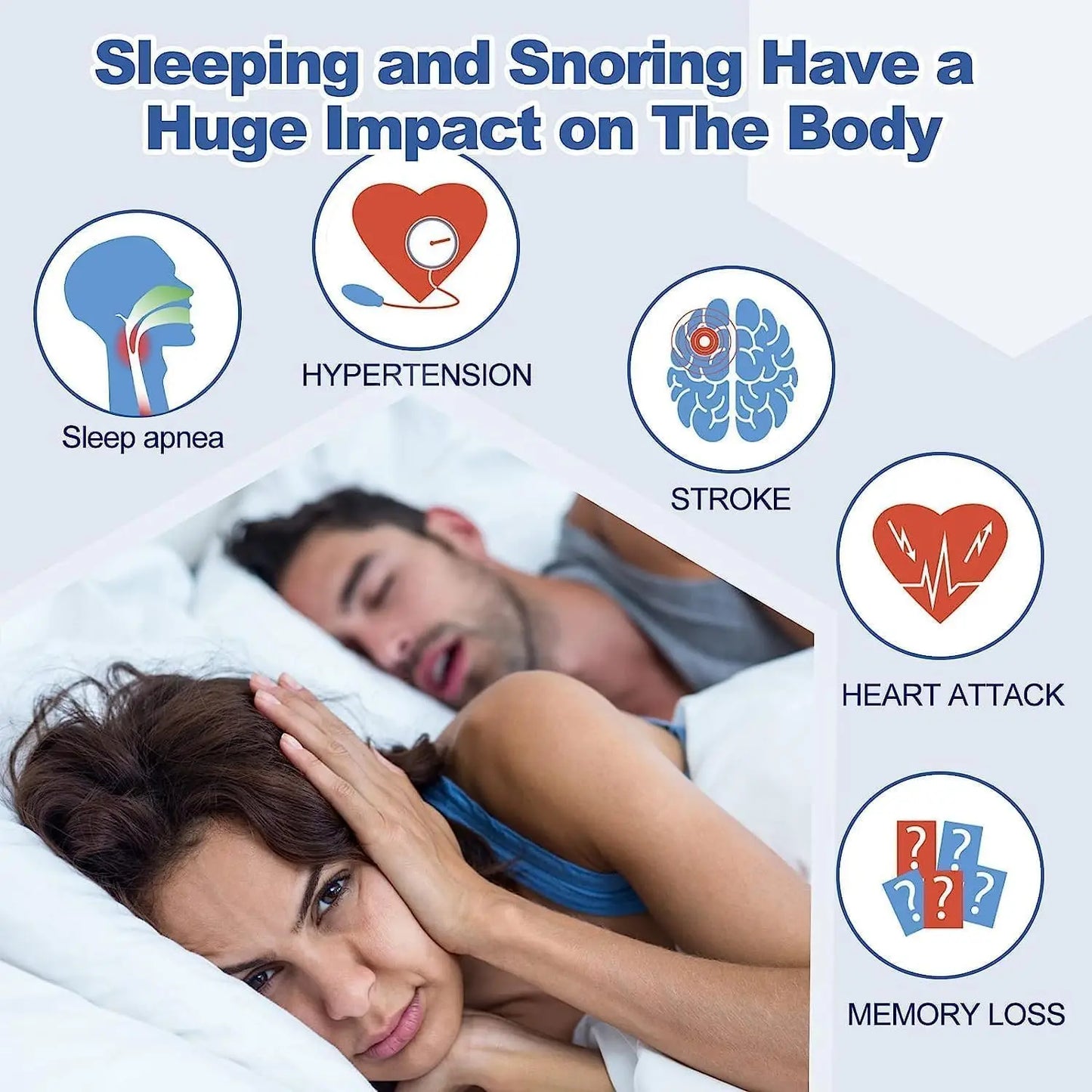 240PCS Anti-Snoring Mouth Tape & Nasal Strips - Sleep Better with Transparent Nose Patches & Mouth Guard Device