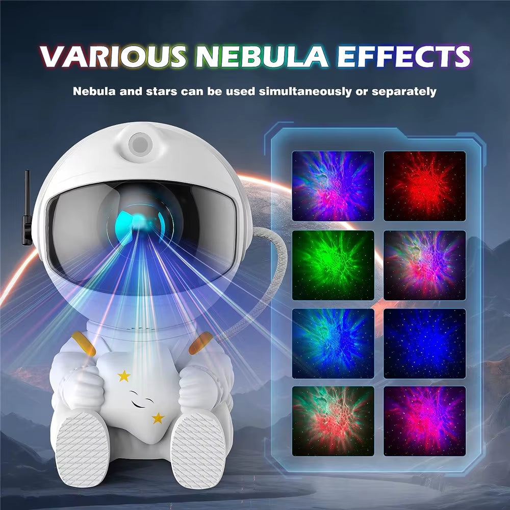 Transform Your Room with the Astronaut Star Projector - Magical Galaxy Night Light for Kids & Home Decor