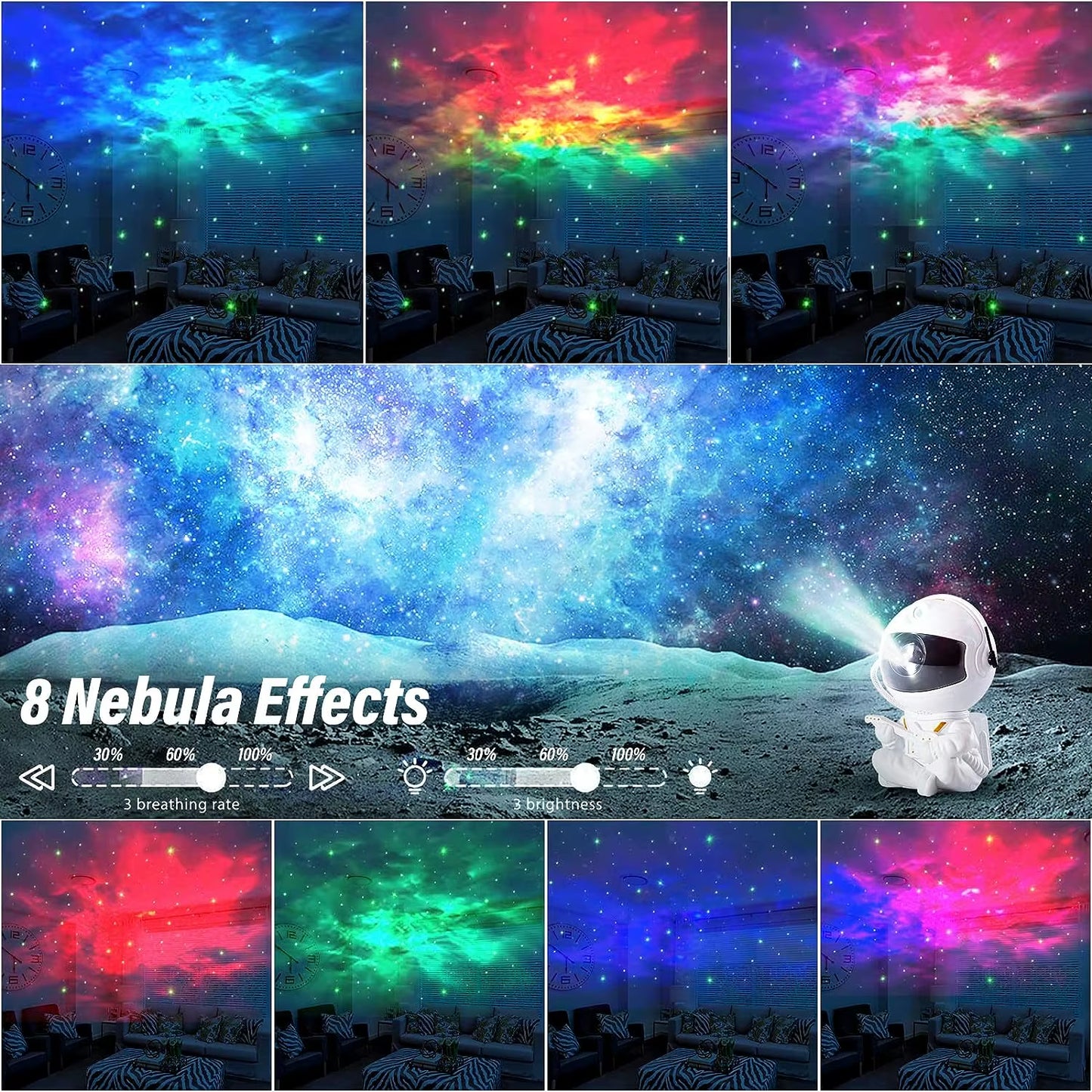 Transform Your Room with the Astronaut Star Projector - Magical Galaxy Night Light for Kids & Home Decor