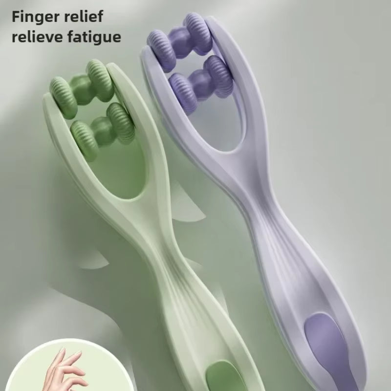 Rejuvenate Your Fingers: Portable Dual-Row Roller Massager for Fatigue Relief & Enhanced Blood Circulation