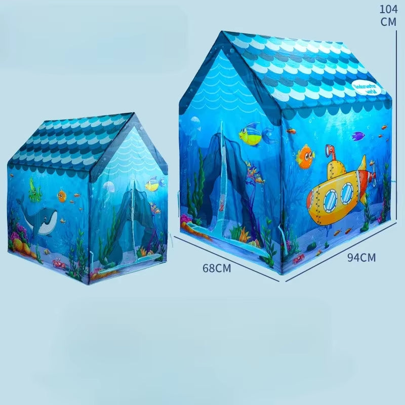 Children's Large Folding Play Tent for Indoor and Outdoor Use - Ideal Playhouse Gift for Boys and Girls
