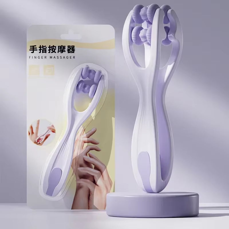 Rejuvenate Your Fingers: Portable Dual-Row Roller Massager for Fatigue Relief & Enhanced Blood Circulation