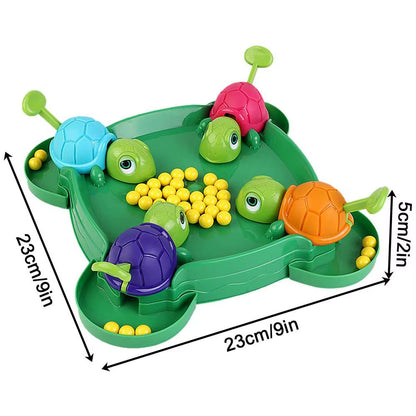 Hungry Turtle Snatching Bean Ball Table Game - Fun Educational Toy for Kids & Family Parties - Perfect Birthday Gift!