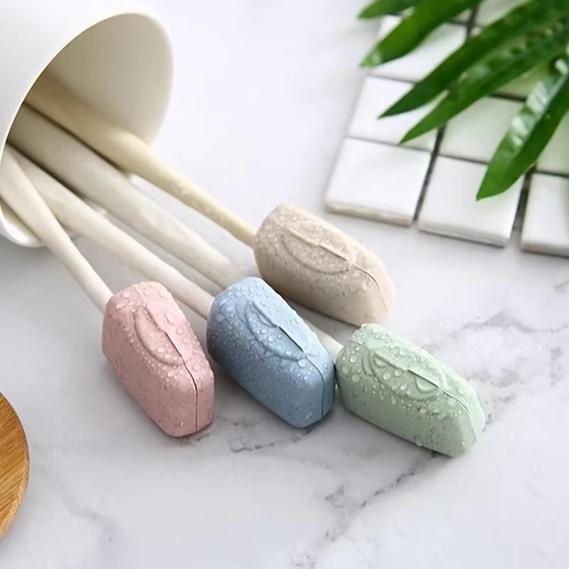 Portable Toothbrush Cover Set - 4 Pcs Hygiene Protector for Travel and Outdoor Use