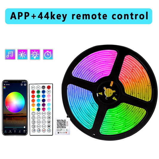 Vibrant RGB LED Strip Lights - Flexible Music Sync Lighting for Room & Bedroom Decor - 10M, 20M, 30M Options!