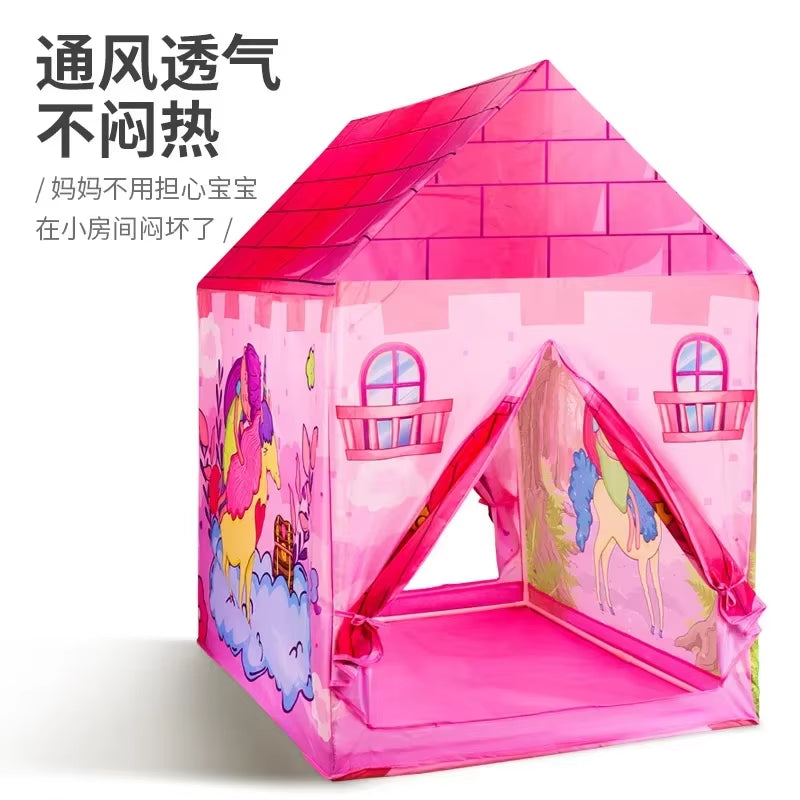 Children's Large Folding Play Tent for Indoor and Outdoor Use - Ideal Playhouse Gift for Boys and Girls