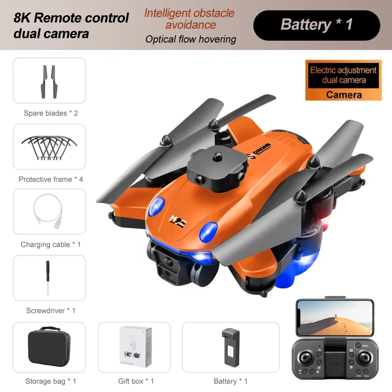 M2S Uav Optical Flow Positioning Aerial Photography Quadcopter Dual Camera Obstacle Avoidance Remote Control Aircraft Adult Gift