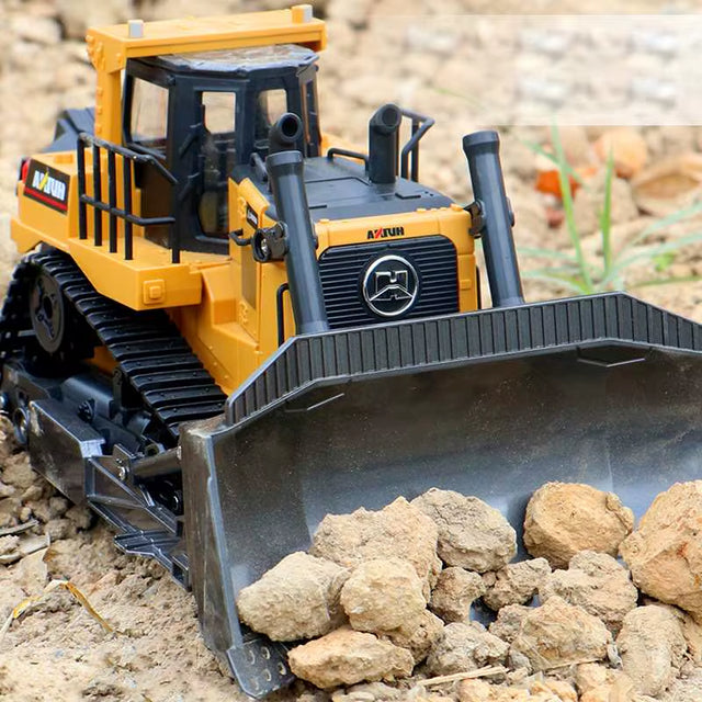 8-Kanal Ferngesteuerter Bulldozer – Perfektes Geschenk für Jungs & kleine Baustellenfans!