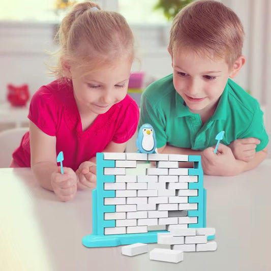 Ultimate Party Stacking Brick Games - Fun Parent-Child Interaction Toy for Kids - Perfect for Home and Travel!