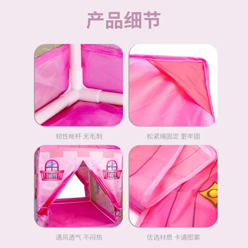 Children's Large Folding Play Tent for Indoor and Outdoor Use - Ideal Playhouse Gift for Boys and Girls