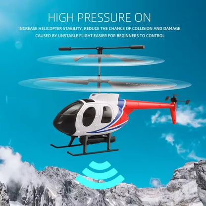 6CH 2.4G Remote Control Helicopter Remote Control Toy Drop-Resistant RC Plane Wireless Aircraft Toys for Boys Children Xmas Gift