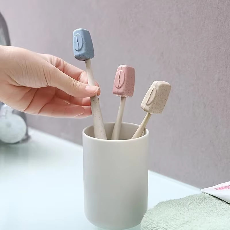Portable Toothbrush Cover Set - 4 Pcs Hygiene Protector for Travel and Outdoor Use