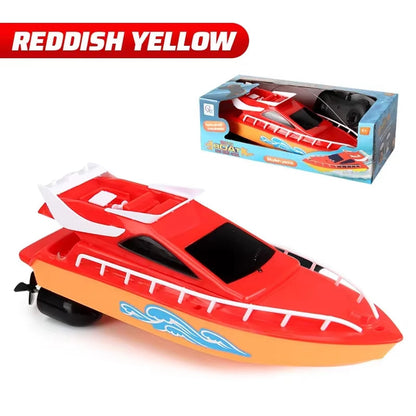 Wireless Remote-Controlled Boat High-Speed Rc Boat Electric Waterproof Speedboat Outdoor Water Play Toy for Kids