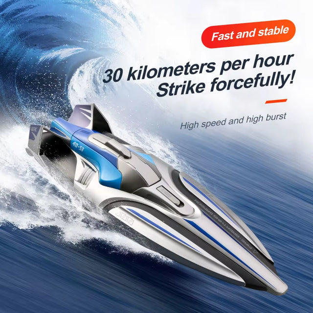 S1 Fernsteuerbares Boot – Kabelloses, elektrisches Hochgeschwindigkeits-Speedboot mit langer Ausdauer, 2,4G Wasserspielzeug für Kinder