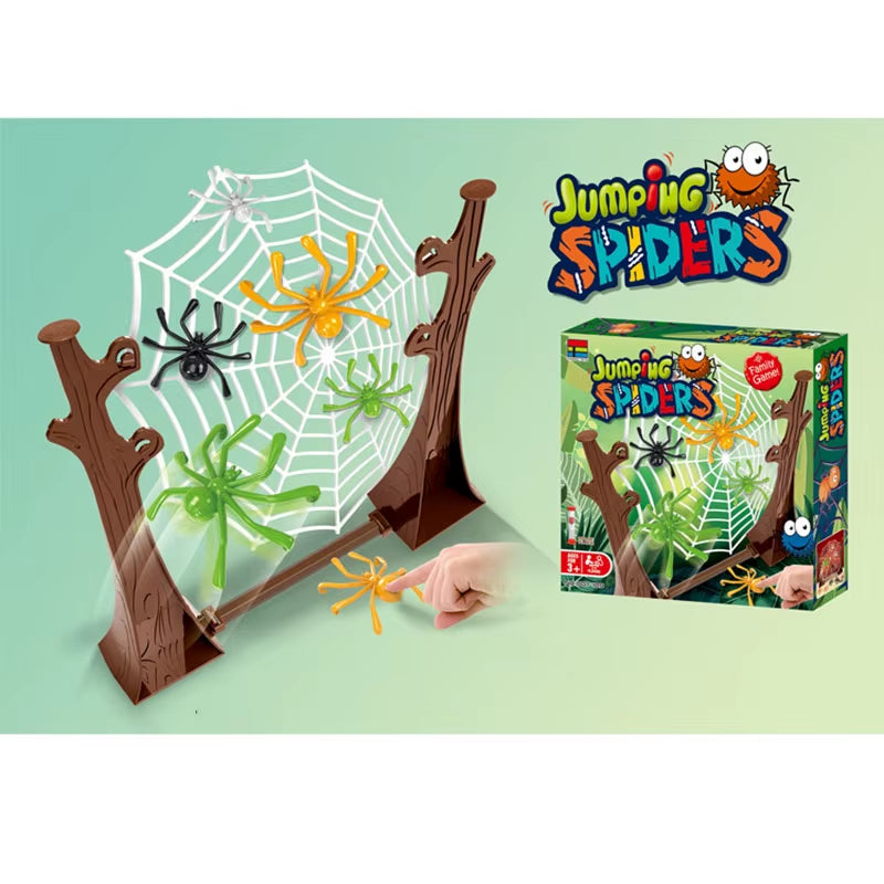 Family Party Bouncing Spider Desktop Board Games Kids Adult Entertainment Game Children'S Table Spider Web Birthday Gifts Toy