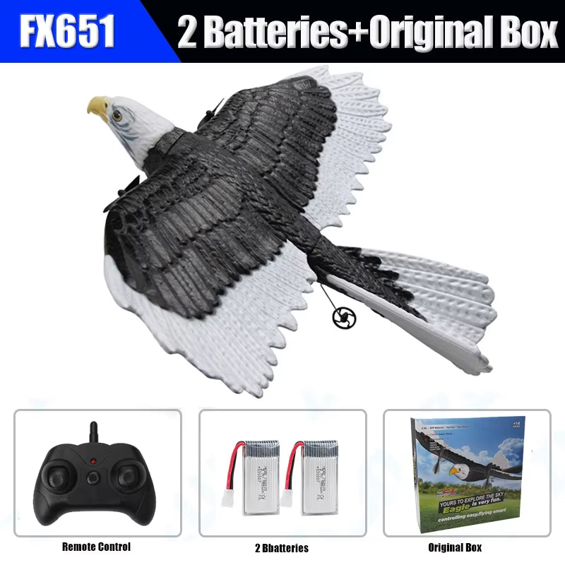 RC Foam Plane 405Mm Simulation Wingspan Eagle Aircraft 2.4G Radio Control Remote Control Glider Airplane Toys for Children Boys