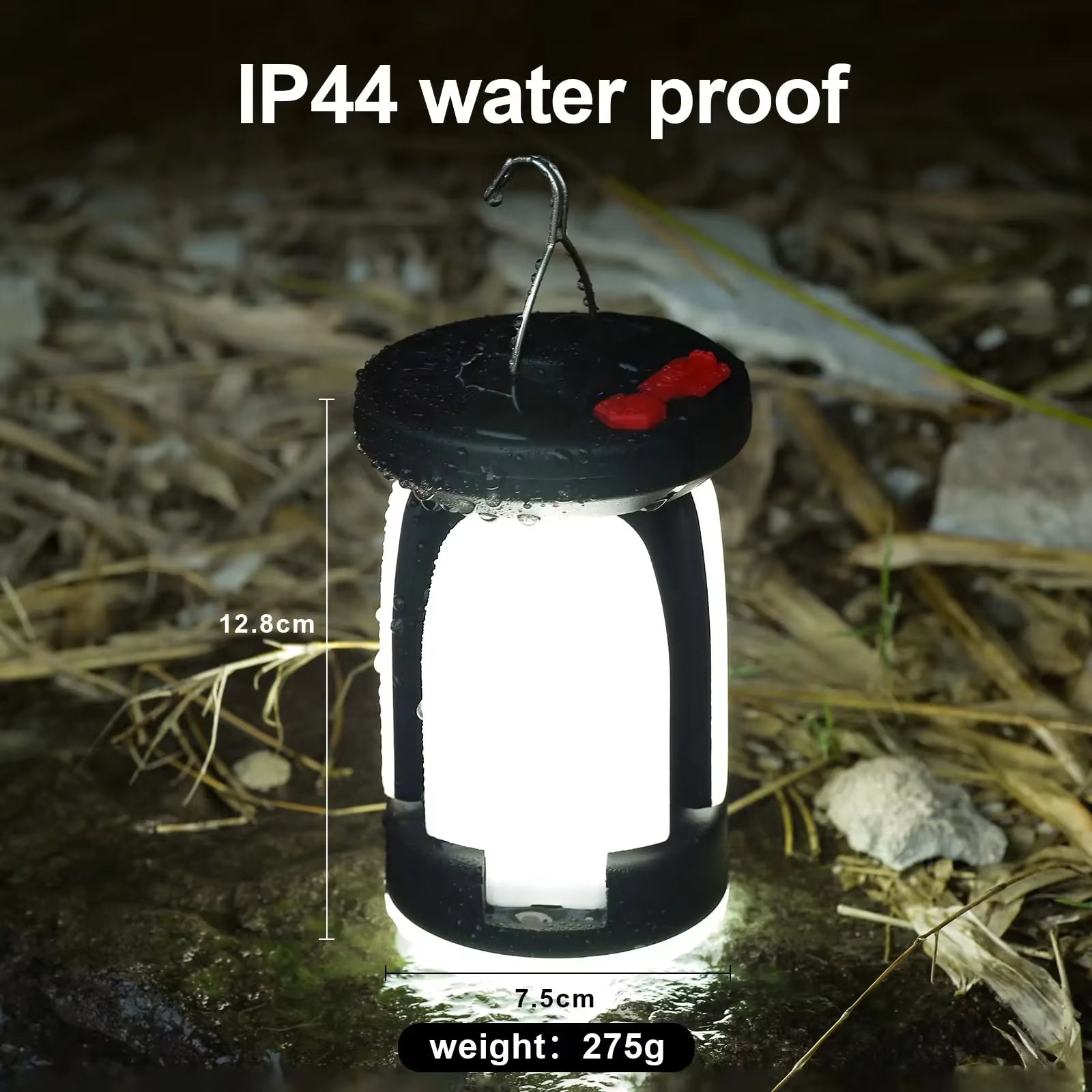 Ultimate High-Power Solar LED Camping Lantern - 4500mAh Rechargeable Emergency Power Bank with 1000LM Brightness & 6 Versatile Light Modes