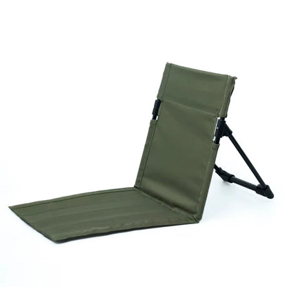 Foldable Outdoor Camping Chair with Backrest and Cushion for Garden, Park, and Beach Use
