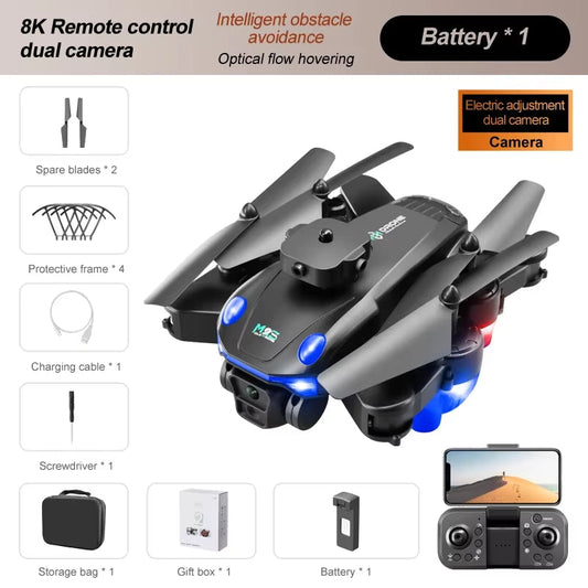 M2S Uav Optical Flow Positioning Aerial Photography Quadcopter Dual Camera Obstacle Avoidance Remote Control Aircraft Adult Gift