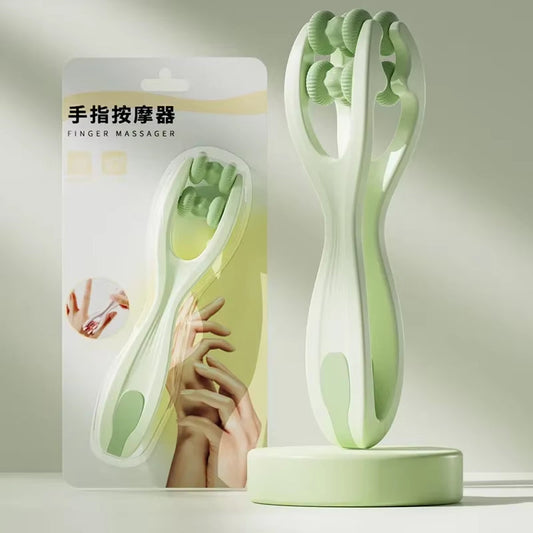 Rejuvenate Your Fingers: Portable Dual-Row Roller Massager for Fatigue Relief & Enhanced Blood Circulation