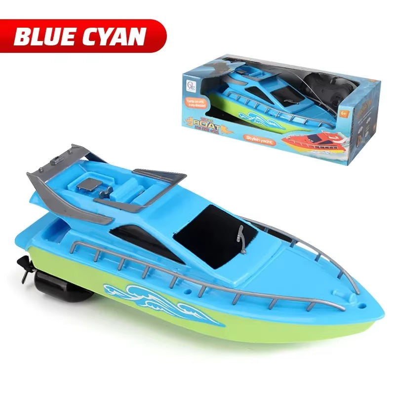 Wireless Remote-Controlled Boat High-Speed Rc Boat Electric Waterproof Speedboat Outdoor Water Play Toy for Kids