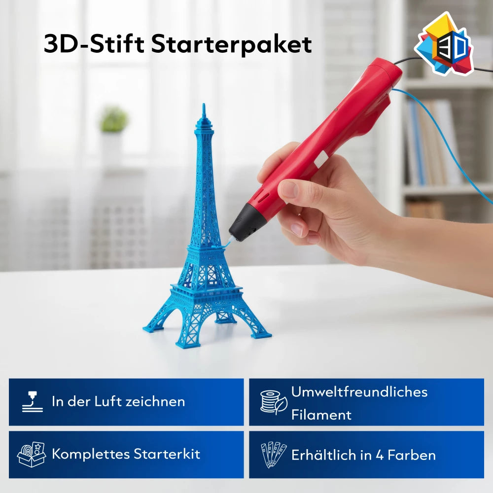 3D Stift Anfängerpaket - Weiß