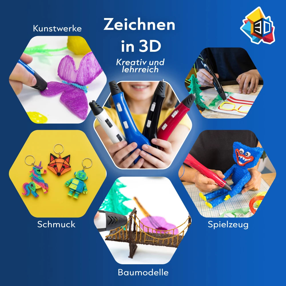 3D Stift Anfängerpaket - Weiß