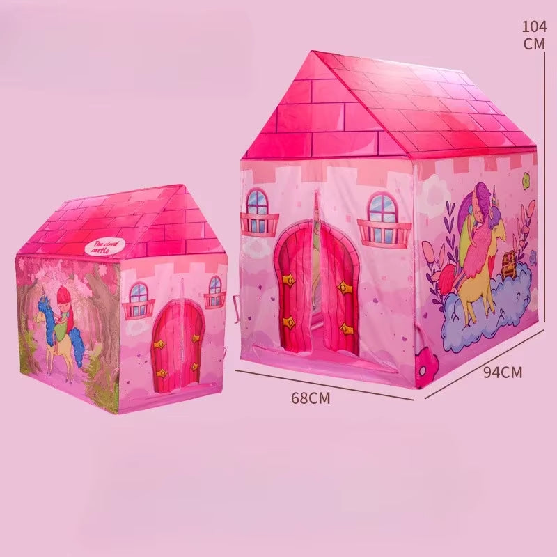 Children's Large Folding Play Tent for Indoor and Outdoor Use - Ideal Playhouse Gift for Boys and Girls