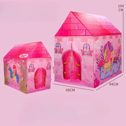 Children's Large Folding Play Tent for Indoor and Outdoor Use - Ideal Playhouse Gift for Boys and Girls