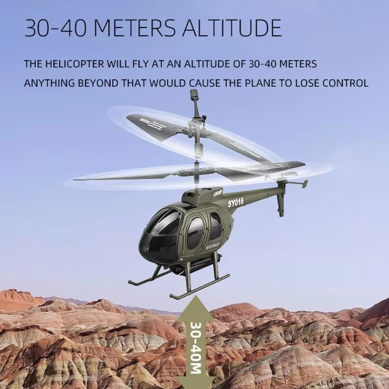 6CH 2.4G Remote Control Helicopter Remote Control Toy Drop-Resistant RC Plane Wireless Aircraft Toys for Boys Children Xmas Gift
