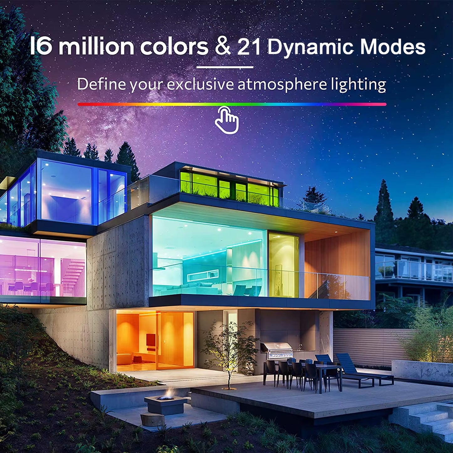 Vibrant RGB LED Strip Lights - Flexible Music Sync Lighting for Room & Bedroom Decor - 10M, 20M, 30M Options!