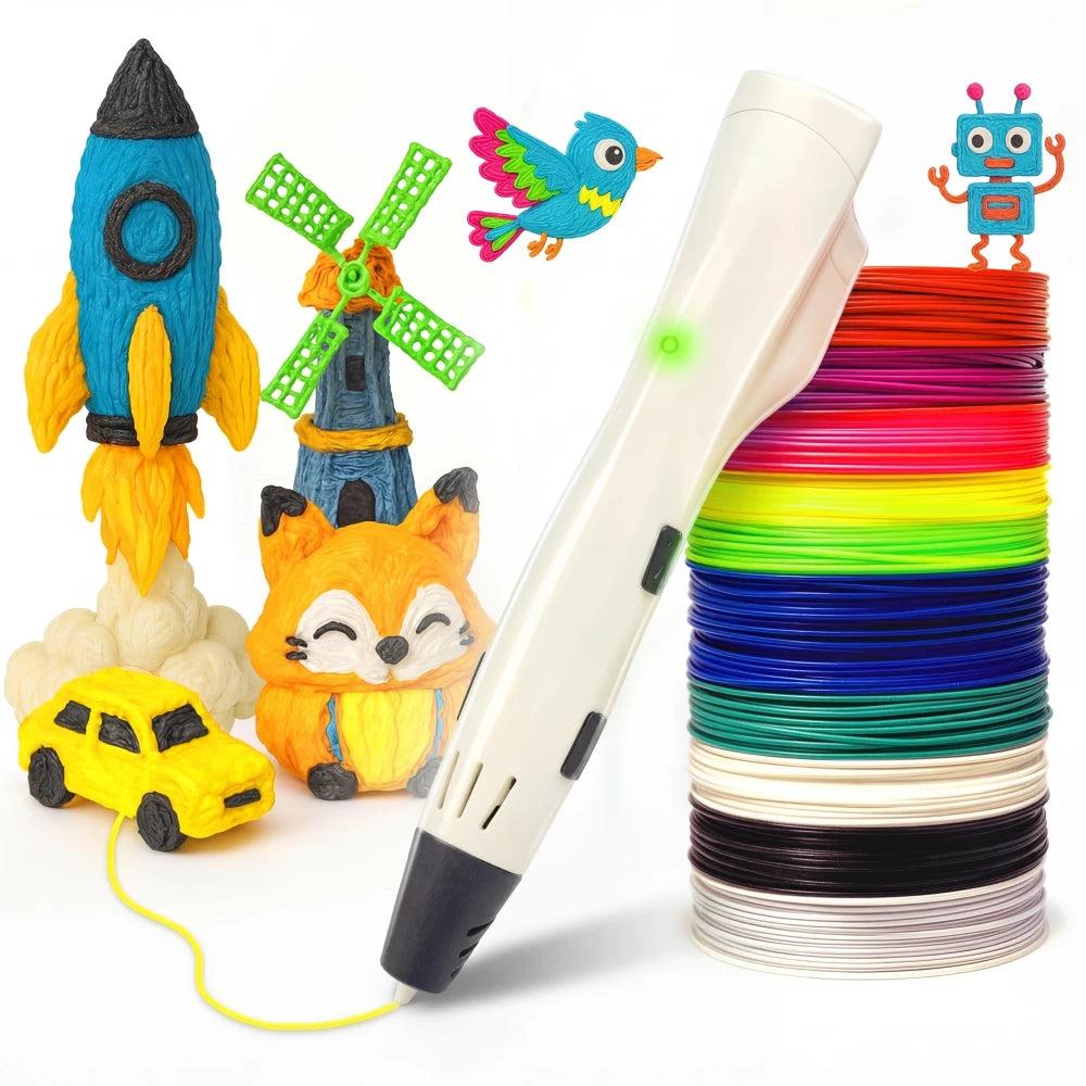 3D Stift Anfängerpaket - Weiß