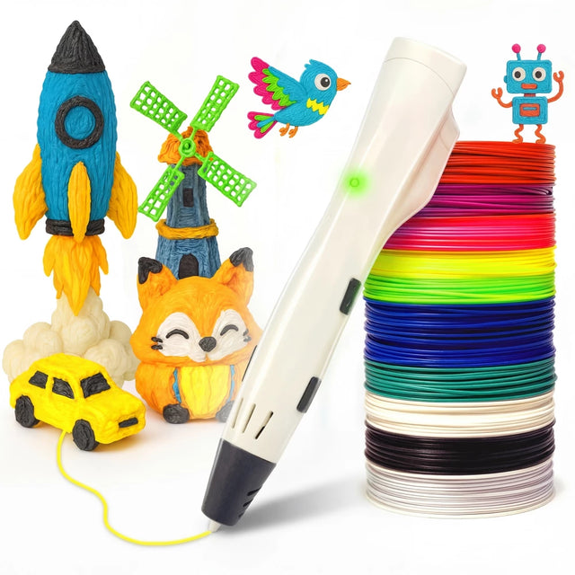 3D Stift Anfängerpaket - Weiß