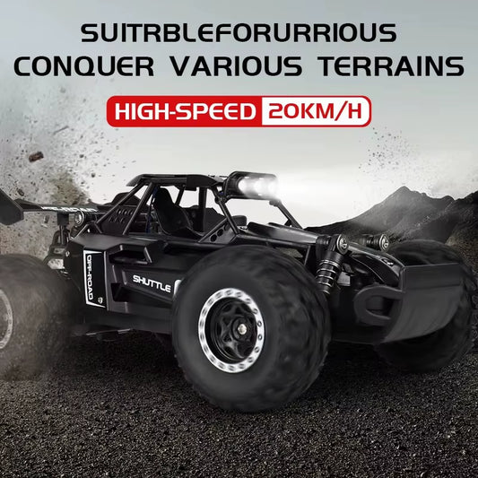 Remote Control 1:16 Model RC Car with LED Lights - Off-Road Racing, Drift, and Climbing Fun for Boys and Girls