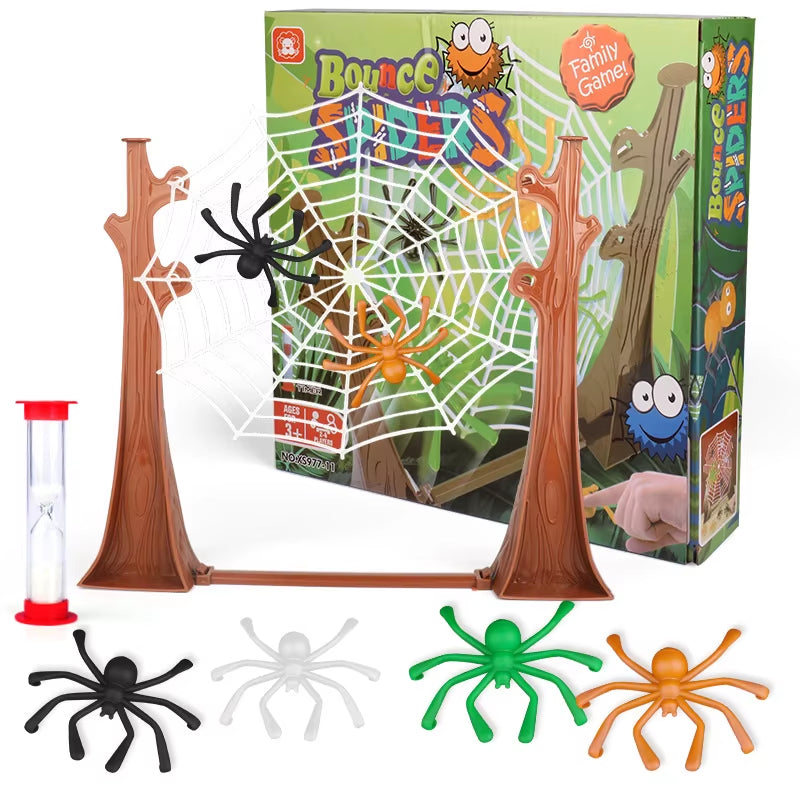 Family Party Bouncing Spider Desktop Board Games Kids Adult Entertainment Game Children'S Table Spider Web Birthday Gifts Toy