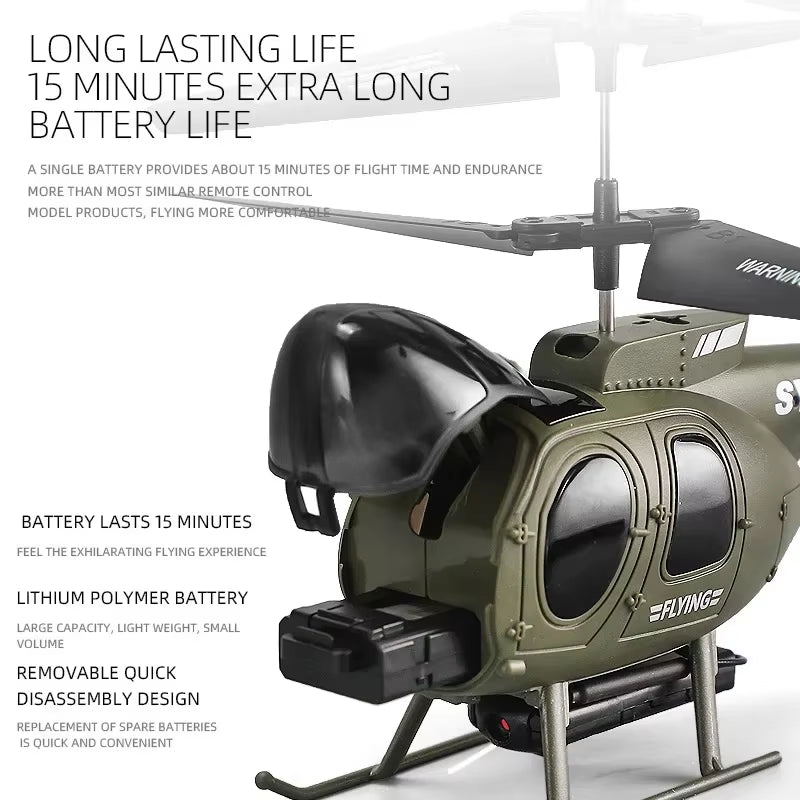 6CH 2.4G Remote Control Helicopter Remote Control Toy Drop-Resistant RC Plane Wireless Aircraft Toys for Boys Children Xmas Gift