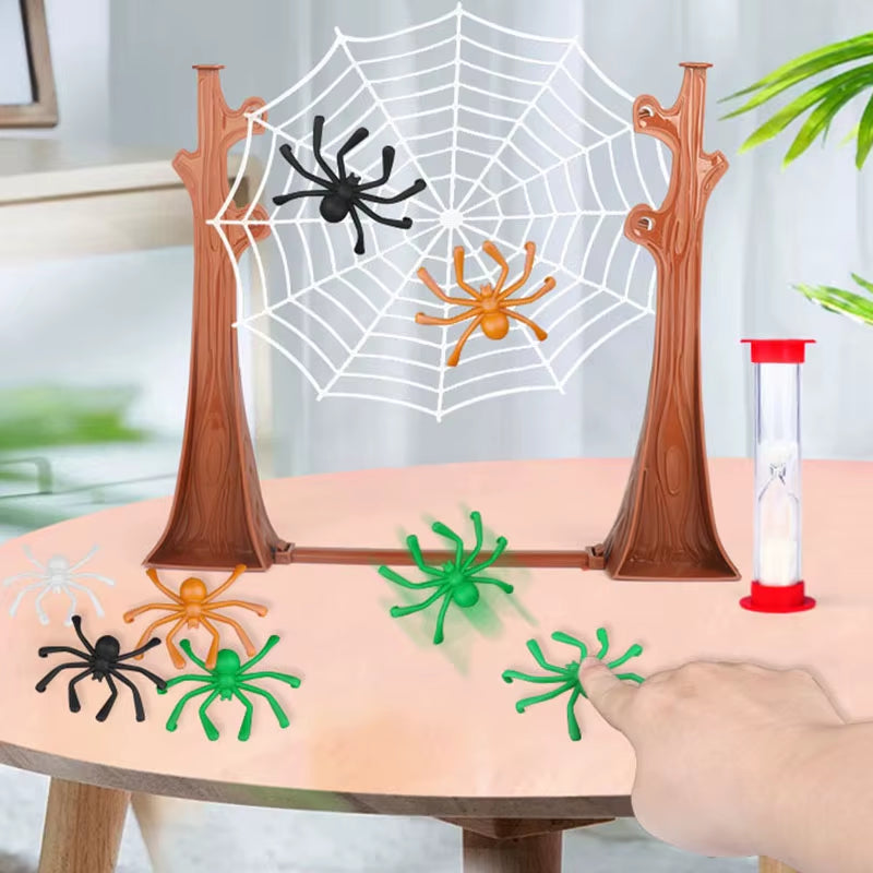 Family Party Bouncing Spider Desktop Board Games Kids Adult Entertainment Game Children'S Table Spider Web Birthday Gifts Toy